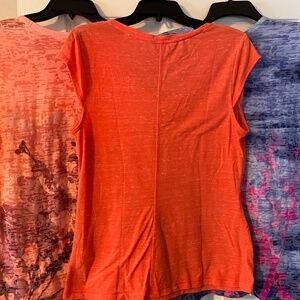 North Face V-Neck Burnout Tees. Size Large. Price for all 3.